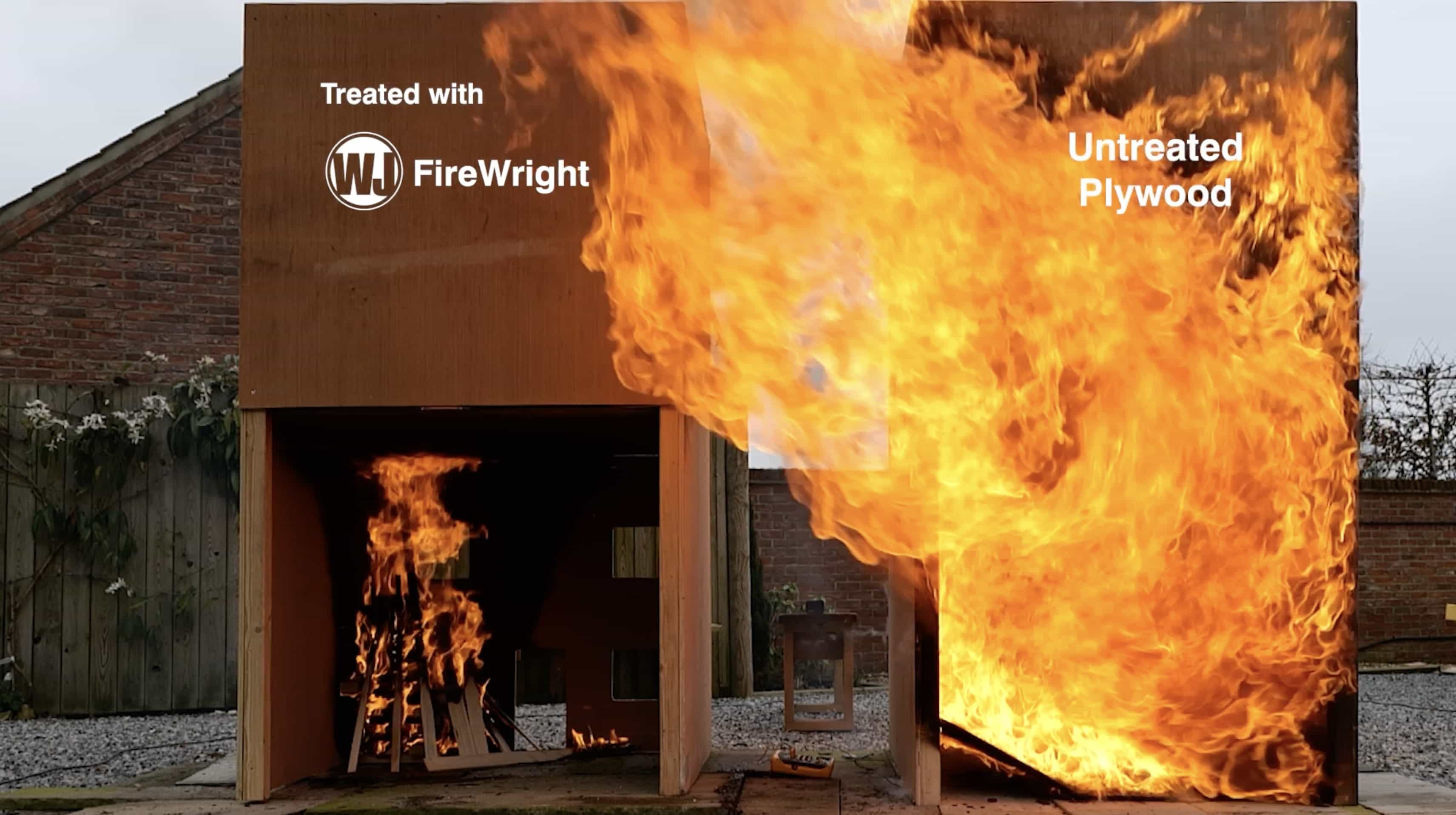 FireWright's Natural Fire Retardant Timber Treatment Demonstration